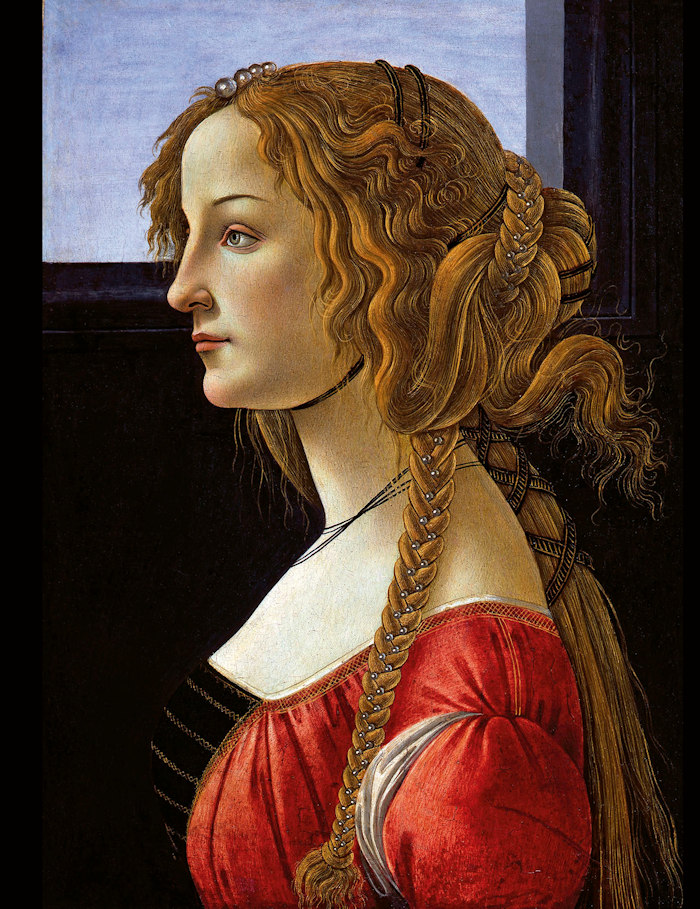 Botticelli Portrét mladej ženy 2