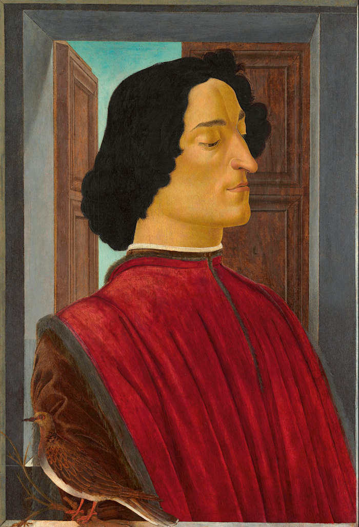 Botticelli Portrét Giuliana de’Medici